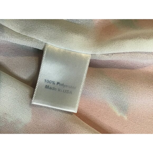 ALLISON JOY- WOMENS RED FLORAL FLOWY BLOUSE PULL-OVER FULLY LINED SIZE MEDIUM - Picture 6 of 6